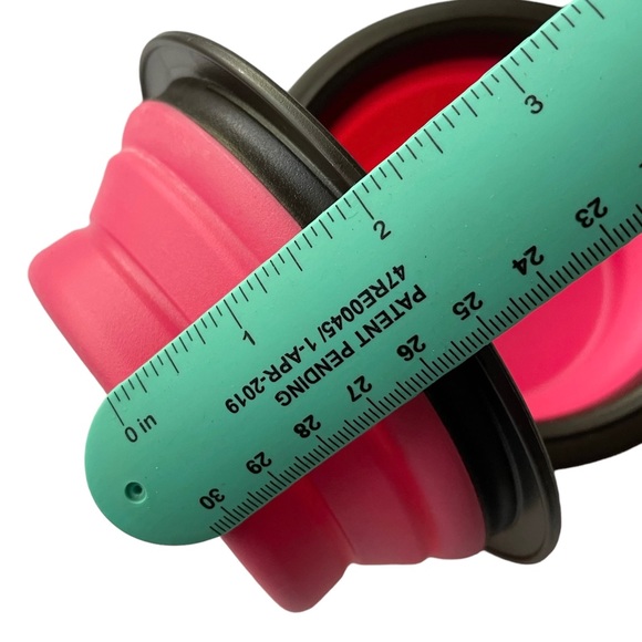 NEW 2 Travel Collapsible Pet Bowls Pink / Brown Dog Cat Puppy - Picture 6 of 10